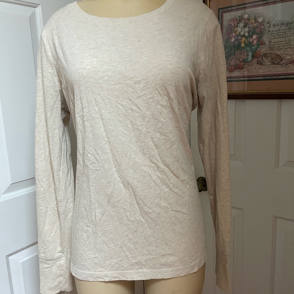 Mossimo Supply Co. Beige/Oatmeal Long Sleeve Top*** CALL OUT***